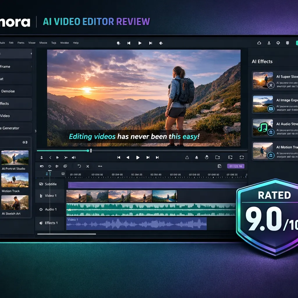 Reseña Filmora 2026 test completo editor video IA