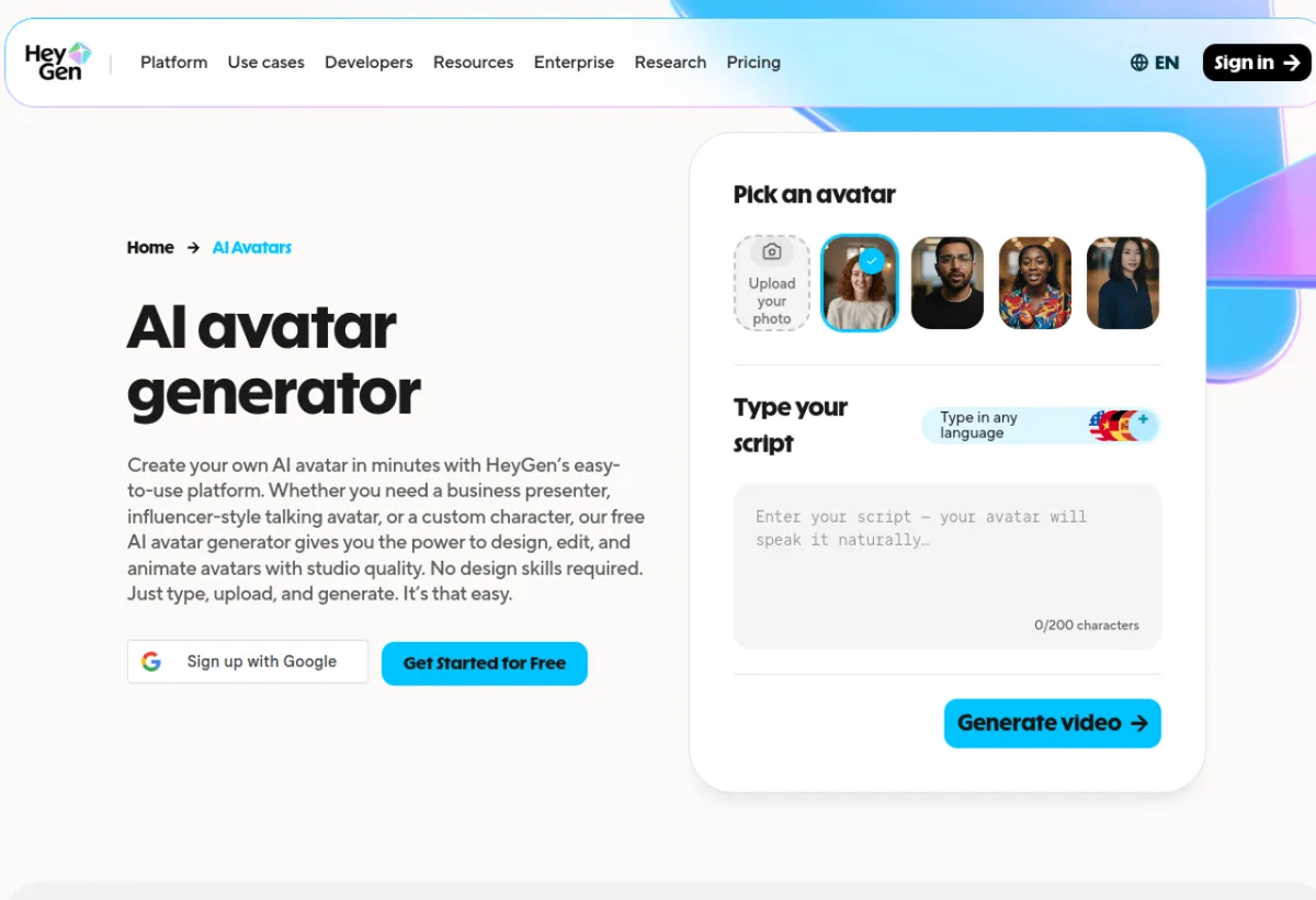 HeyGen screenshot 2026