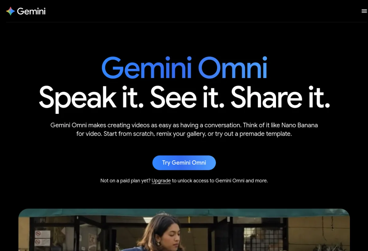 Veo (Google DeepMind) screenshot 2026